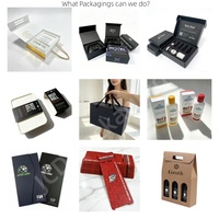 Boîte d'expédition en carton ondulé personnalisée avec bande détachable en papier kraft, logo blanc imprimé, pour vêtements et livraison quotidienne de colis