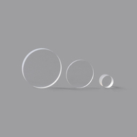 Fenêtre en saphir personnalisée en usine avec revêtement antireflet, verre optique à haute transmission pour applications d'éclairage