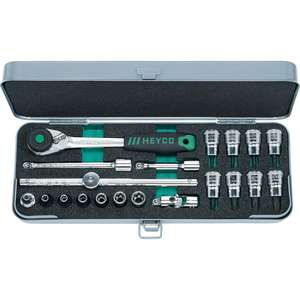HEYCO 47-0010 Jeu de douilles, 3/8 ", 20 pièces. - Product Image 1