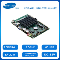 Ordinateur à carte unique Sbc Dual Lan Thin Client Wifi 3G 4G Ddr4 J4125 Itx Carte mère
