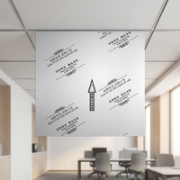 Kit de panneaux de plafond en aluminium blanc avec grille de plafond intégrée pour bureau, hôtel, centre commercial