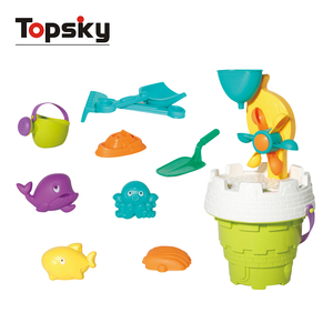 Ensemble <span class=keywords><strong>de</strong></span> jeu d'été en plein air portable unisexe amusant château en plastique et seau <span class=keywords><strong>de</strong></span> <span class=keywords><strong>sable</strong></span> <span class=keywords><strong>de</strong></span> plage jouets avec modèle animal pour les enfants - Product Image 1