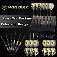 Win.max Professional 18g Fléchettes à pointe souple en plastique - Pack de 6 avec emballage cadeau pour machine à fléchettes électronique, club, compétitions sportives
