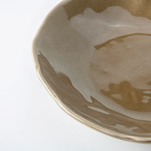 YAYU OEM Hotel Restaurante Retro Maillard Plato Platos Para <span class=keywords><strong>Sopa</strong></span> Pasta única Deep Khaki Mate Platos de ensalada Plato de postre japonés - Product Image 3