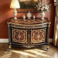 Meuble d'entrée vintage français peint à la main, console murale de luxe pour salon, table d'appoint, décoration haut de gamme pour la maison