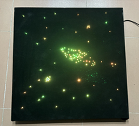 Haute qualité tapis noir porte étoile fibre optique tapis nouveau Style décoration de la maison avec Source de lumière LED