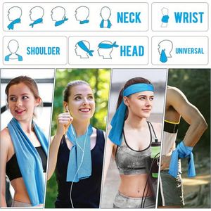Serviettes rafraîchissantes pour le cou et le visage, serviette de sport en microfibre suédée personnalisée avec embossage - Product Image 2