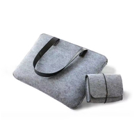 Logo personnalisé vente en gros 15/15.6 pouces feutre pochette pour ordinateur portable sacoche pour ordinateur portable sacoche de transport pochette avec poignée