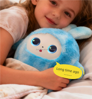 Jouet en peluche AI avec œil dynamique, robot en peluche AI multilingue personnalisé OEM, cadeau de Noël, contrôle par application, robot intelligent AI
