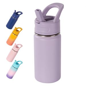 Termo Portátil de Acero Inoxidable con Tapa y Pajita para Niños, Ideal para la Escuela, Venta al Por Mayor - Product Image 1