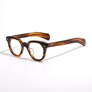 Kính mắt thời trang gọng acetate cao cấp cổ điển, kiểu dáng tròn retro, unisex - Product Image 1