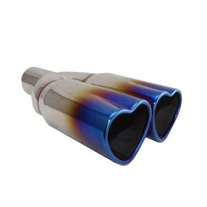Desain Fashion Exhaust Tailpipes Bentuk Hati Knalpot Tips - Product Image 1