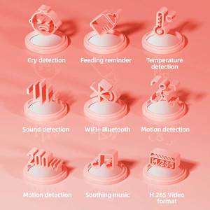 Monitor para Bebés C1 con Precio de Fábrica, Cámara Inalámbrica Wifi, Detección de Llanto y Temperatura, Equipo de Monitoreo para la Seguridad del Bebé - Product Image 5