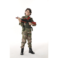 Déguisement de Carnaval Enfant Soldat Uniforme Militaire Armée pour Garçons Ensemble 4 Pièces Tenues de Jeu de Rôle