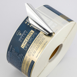 Tùy chỉnh không thấm nước tự dính Bopp bao bì nhãn CuộN logo riêng Nhãn dán nhãn vitamin bổ sung nhãn cho chai y tế - Product Image 2