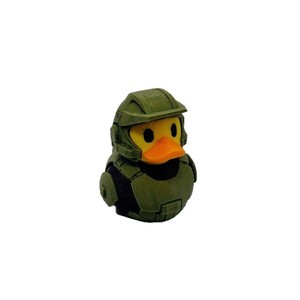Figura de Pato Impresa en 3D, Juguete de Soldado de Dibujos Animados, Adorno de Escritorio Coleccionable de Plástico - Product Image 5