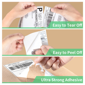 Étiquettes d'expédition thermiques professionnelles 4"x6" 500 pièces, papier d'étiquettes thermiques adhésif imperméable pour UPS FedEx Ecommerce Shipping Paper - Product Image 4