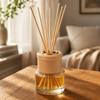 Couvercle de diffuseur d'aromathérapie en bois massif personnalisé, bouchon en bois pour bouteille d'huile parfumée personnalisée, accessoires écologiques pour la fragrance d'intérieur