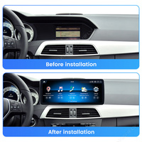 Estéreo para Auto MEKEDE de 12.3 Pulgadas Ultra HD 2K con Qualcomm Octa Core para Benz Clase C W204 NTG4.5, Conserva el Control Original del Volante