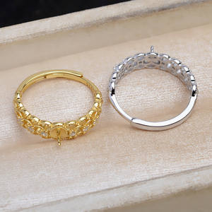 Accessoires pour bijoux en perles DIY, support ouvert creux de 3 mm à 6 mm avec crochets pour boucles d'oreilles, support pour accessoires 6-8, article 5785 - Product Image 3