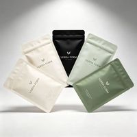 Petit sachet refermable personnalisé imprimé avec fermeture éclair, idéal pour échantillons cosmétiques, épices et petits articles