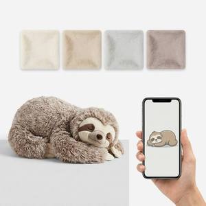 Peluche de Perezoso <span class=keywords><strong>Personalizado</strong></span>, con Pelaje Suave y Rizado en Tono Taupe, Ojos Oscuros, Diseño Relajado de la Selva, Juguete de Mascota <span class=keywords><strong>Personalizado</strong></span> - Product Image 1