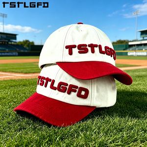 Gorra de Béisbol de 6 Paneles con Bordado Chenille y Logotipo Personalizado, Venta al Por Mayor, Gorra de Dos Tonos en Mezcla de Lana, Fabricante - Product Image 4