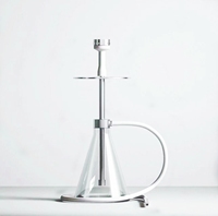 Nouvelle Chicha Moderne de Luxe Unique et Personnalisée en Acier Inoxydable Miroir