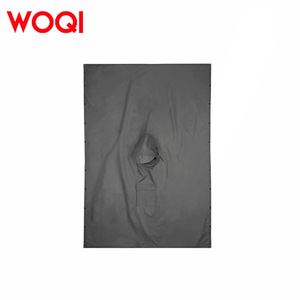 Poncho Impermeable Ligero con Capucha Woqi, Gris Oscuro, Universal para Campamento, Senderismo, Ciclismo, Poncho Individual - Product Image 4