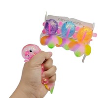 Balles anti-stress scintillantes en forme de cœur, mini-jouets sensoriels pour adultes, cadeaux de fête de la Saint-Valentin pour garçons et filles, pour soulager le stress