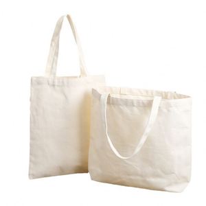 Sac fourre-tout vierge en toile de coton écologique personnalisable avec logo, idéal pour le shopping – Vente en gros - Product Image 2