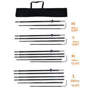 Publicité extérieure coupe-vent drapeau de plume de carbone fort bannière larme arc bloc drapeaux de plage poteau en fibre de verre promotionnel - Product Image 2