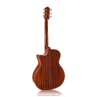 Solid Top Acoustic Guitar 40 Inch GA Acoustic Guitar Solid Spruce Cedar Top Mahogany Back Side Premium Guitar