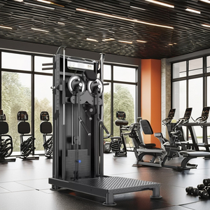 Macchina Commerciale Multifunzione a Pila Singola, Trainer da Palestra a Doppia Puleggia con Stack da 96 kg, Maniglie in PVC, Attrezzatura per il Fitness e la Forza - Product Image 6