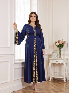 Abbigliamento musulmano tradizionale leopardo all'ingrosso abbigliamento musulmano di grandi dimensioni abbigliamento <span class=keywords><strong>da</strong></span> <span class=keywords><strong>donna</strong></span> in poliestere assemblante abbigliamento musulmano per <span class=keywords><strong>donna</strong></span> - Product Image 5