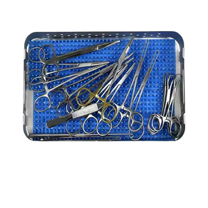 Juego de Instrumentos Quirúrgicos para Microcirugía Veterinaria de Tejidos Blandos, Manual, Certificado por MOL y AMRID SURGICAL - Product Image 1