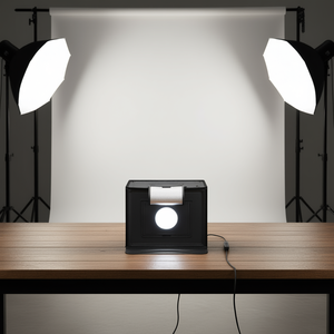 DB Wholesale Caja de Luz LED para Estudio Fotográfico 12x12 Pulgadas, Temperatura de Color Ajustable, Equipo de Fotografía, Alimentación por Enchufe de Nylon - Product Image 2