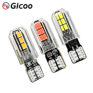 จิคู ที 10 หลอดไฟ LED 3030 6-SMD 2W 12V แสงคงที่ 6000K หลายสีสีขาวสีฟ้าสีแดงสีเขียวสีเหลืองสีชมพูสีฟ้าไอซ์บลูไฟสัญญาณรถยนต์ - Product Image 5