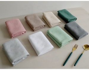Wholesale Ultra Soft Absorbent Quick <b>Drying</b> Kitchen Hand Dish <b>Cloths</b> Cotton Waffle Weave Towels for Cleaning - Product Image 2