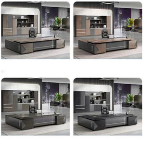 Escritorio de oficina schreibtisch, juego de mesa y silla de jefe ejecutivo, escritorio en forma de L, muebles de oficina comercial, escritorio, escritorio de oficina - Product Image 5