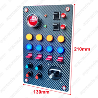 Accessoires de jeu d'intérieur Sim Racing contrôleur de boîtier de commande central pour simulateur de conduite bouton de commande de parc d'aventure