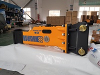 Nouveau prix direct usine certifié CE ISO pour Marteau hydraulique brise-roche jaune SB40 Silence Box pour excavatrices 4.0-7.0