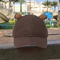 Casquette de baseball mignonne en peluche Panda Tissu imperméable Motif de fruits brodés Style sportif Couvre-chef Sangle de queue à bord incurvé