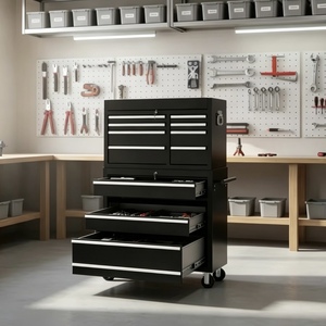 OEM Modern Iron Durable Powder Coated <strong>Garage</strong> <strong>Storage</strong> <strong>Cabinet</strong> with 10 Drawers 1042mm Length Roller Design - Product Image 4