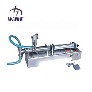 Semi automatic horizontal single head Liquid filler bottle water filling machine 10-100ml