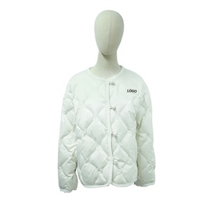 Boying Veste en duvet ultra légère pour <span class=keywords><strong>femme</strong></span> Loose-Slim Fit avec imprimé matelassé enduit embelli - Product Image 2