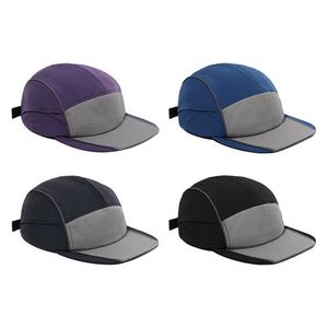 Quick Drying Duck Tongue Reflective 5 Panel Hat Men Women Outdoor Breathable <b>Black</b> <b>Baseball</b> <b>Cap</b> - Product Image 6