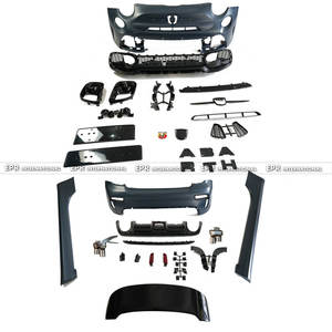 Kit carrosserie complet Abarth pour Fiat 500 (2007+), adaptable aux modèles 500 EU 2008-2015 pré-lifting S3 (pare-chocs avant, jupes latérales, pare-chocs arrière) - Product Image 2