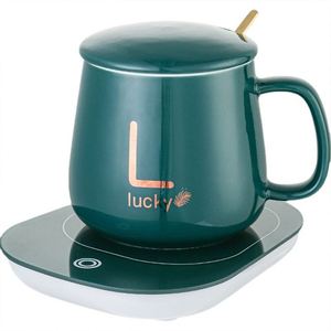 <span class=keywords><strong>Vente</strong></span> chaude usine : Tasse à température constante réutilisable de qualité alimentaire, chauffe-tasse électrique intelligent 55 degrés, ensemble cadeau chauffe-tasse à café - Product Image 2