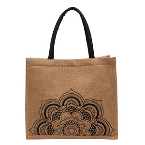 กระเป๋าโท้ทผ้าแคนวาสสำหรับผู้หญิงกระเป๋าโท้ทผ้าคอตตอนเป็นมิตรต่อสิ่งแวดล้อมพิมพ์โลโก้แบบพับได้ - Product Image 5